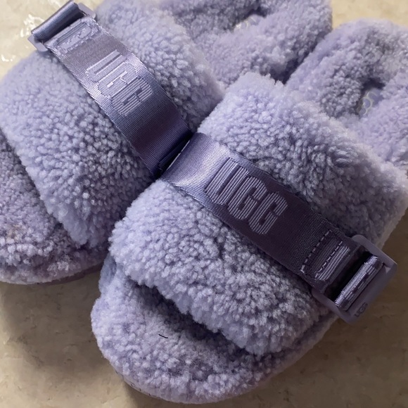 UGG June Gloom Lavender Platform Fluffita Slippers - Picture 10 of 10